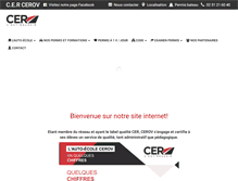 Tablet Screenshot of cer-cerov.fr